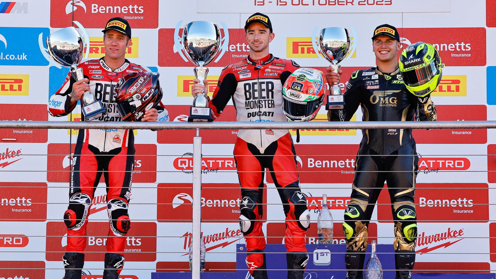 Brands Hatch Race 2 podium, Showdown, Irwin, Bridewell, Ryde,2023
